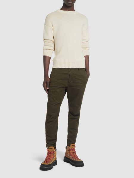 Crewneck alpaca sweater