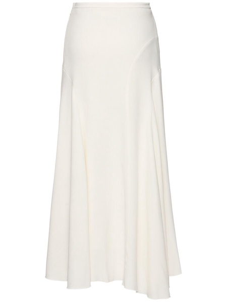 Spiral seam fine ribbed skirt