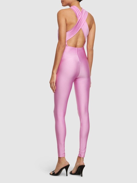 Hola shiny stretch lycra jumpsuit