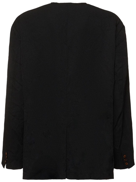 Oversize polyester blazer