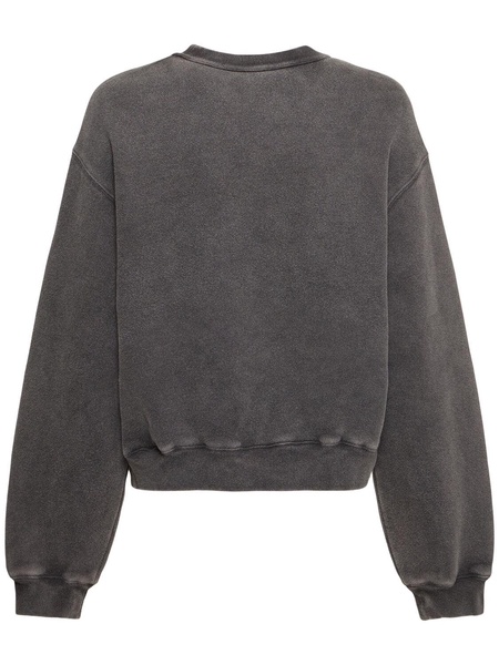 Graphic jersey sweatshirt