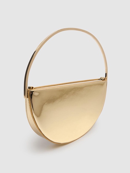 Mini Purist mirrored leather pouch
