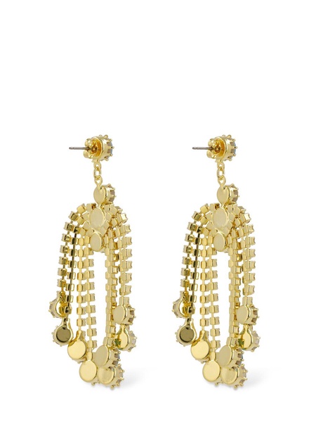 Crystal pendant earrings