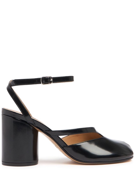 80mm Tabi leather pumps