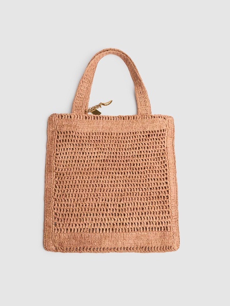 Summer Banana crochet tote bag