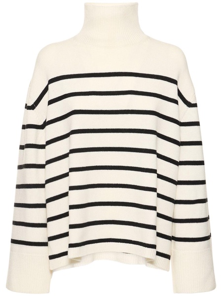 Courtney striped wool cashmere sweater