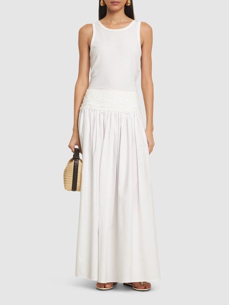 Cotton long skirt