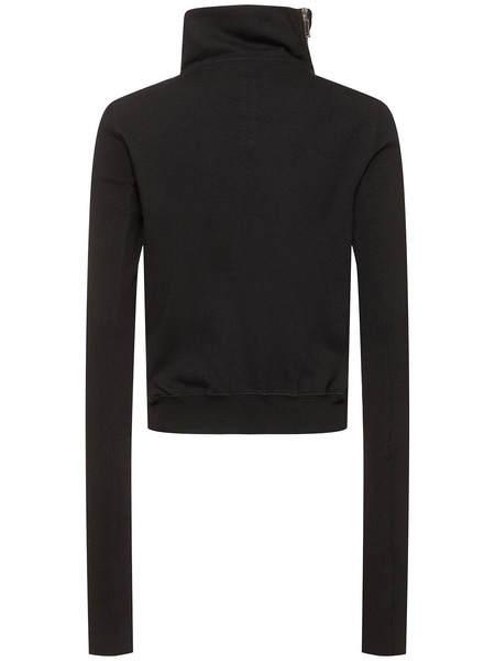 Mountain jersey zip-up cotton sweatshirt