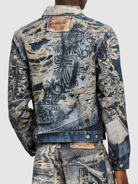 Rye TLO Torn scribble denim jacket