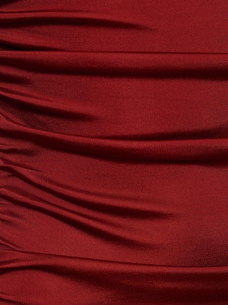 Olimpia draped stretch jersey midi dress