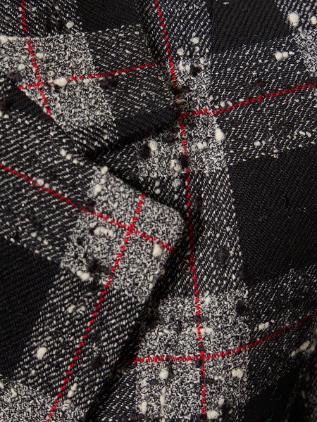 Checked lurex bouclé jacket