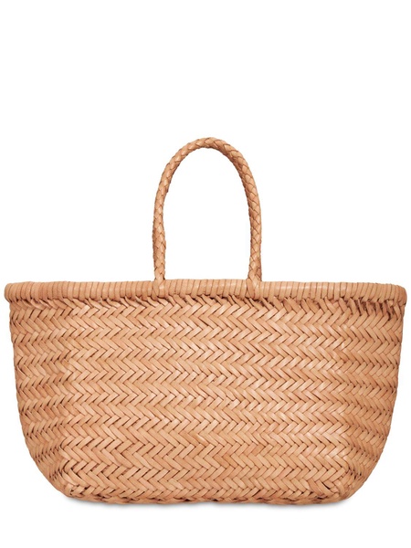 Triple Jump Small leather basket bag