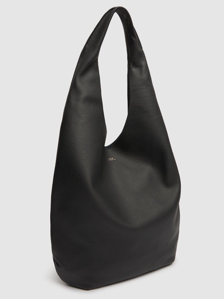 Le Neige grain leather tote bag