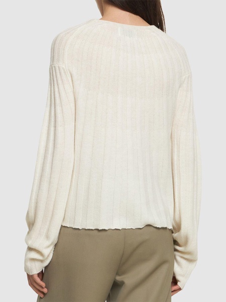 Koro ribbed knit wool blend sweater