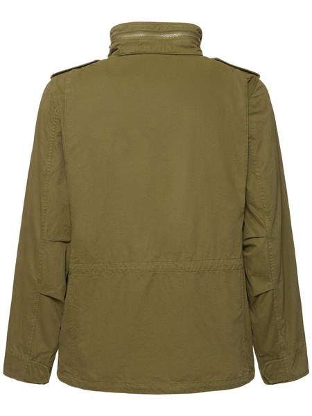 Unlined cotton gabardine filed jacket