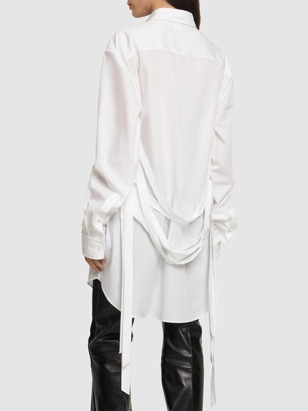 Dete long cotton poplin shirt