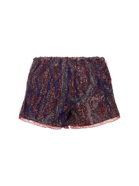 Pinky printed jacquard shorts