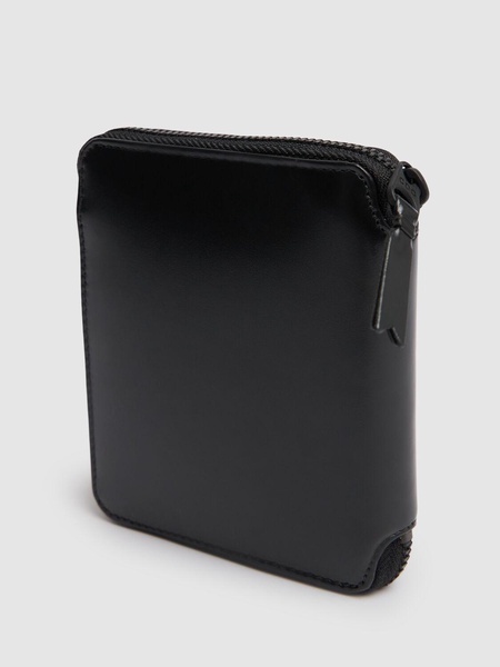 Leather zip wallet