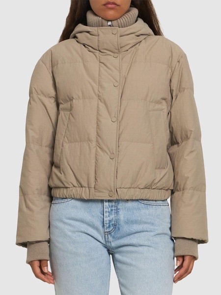 Cotton blend down jacket
