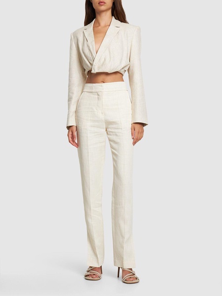 Le Pantalon Tibau linen pants