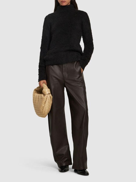 Elgar fluffy alpaca blend knit sweater