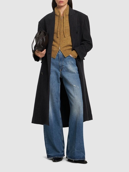 2022 wide leg high waist denim jeans