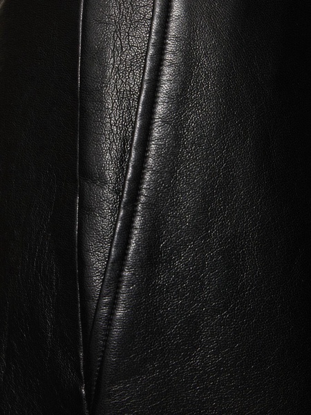 Tyra leather blend pencil midi skirt