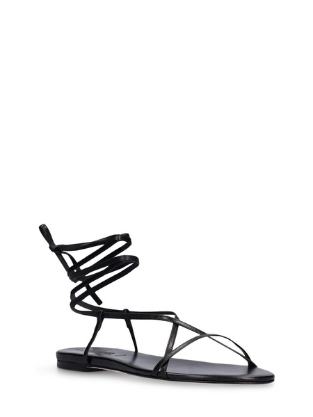 10mm Penny leather lace-up sandals