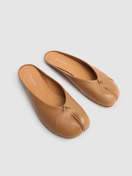 10mm Tabi leather ballerina mules