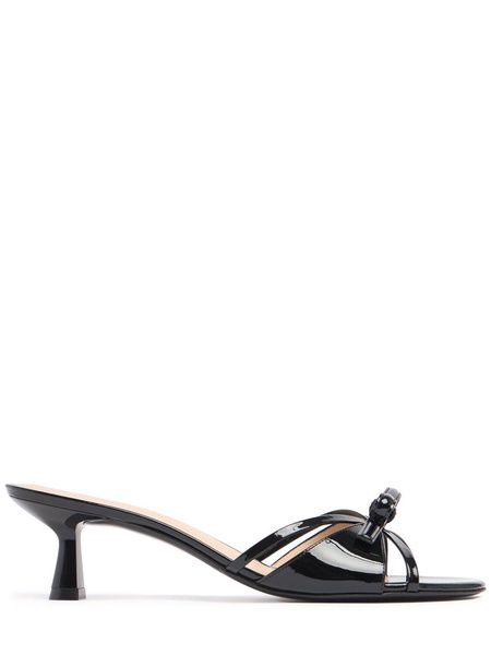 50mm Felicity patent leather mules