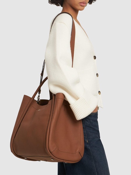 Large Marin drummed leather bag