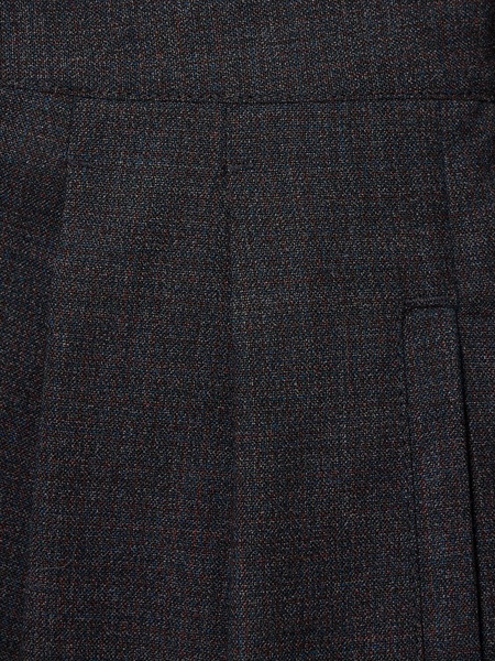 Tailored soft wool wide leg pants