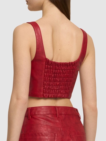 Zipped crop top