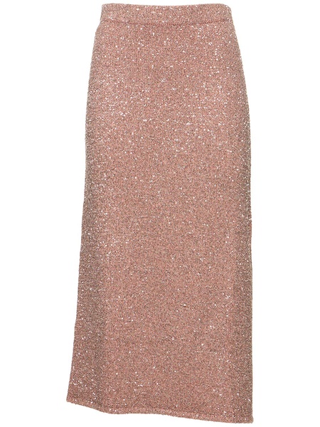Milos sequined knit midi skirt