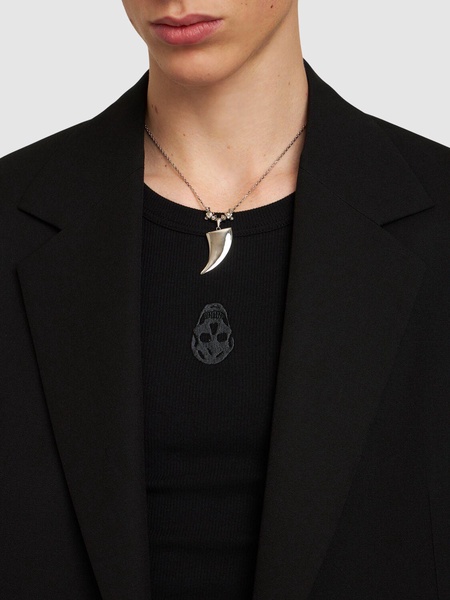 Tiger Claw brass necklace