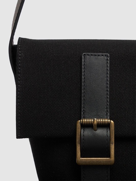 Folded satchel bag
