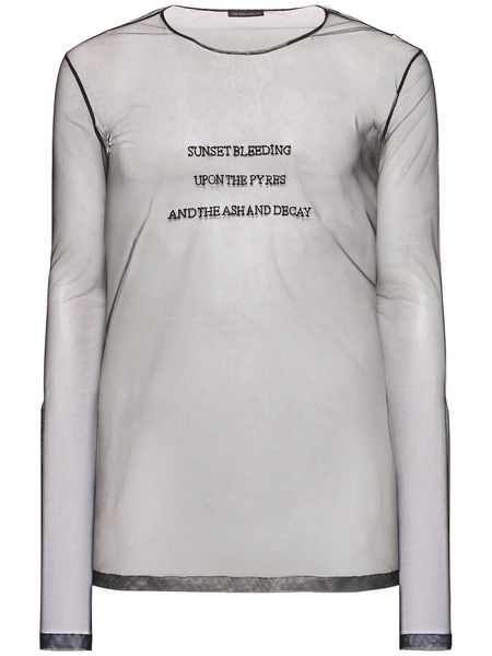 Greg l/s slim fit tulle t-shirt