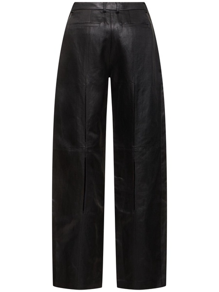 Linen blend balloon pants