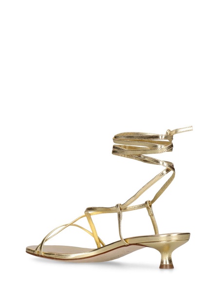 35mm Paige laminated leather sandals