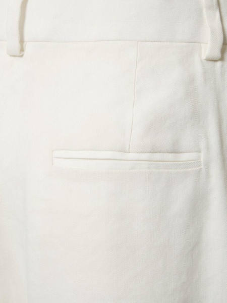 Linen blend wide leg pants