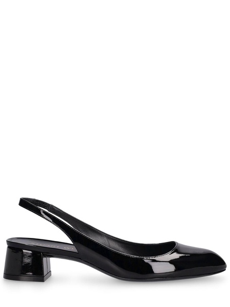 35mm Vivienne patent leather slingbacks