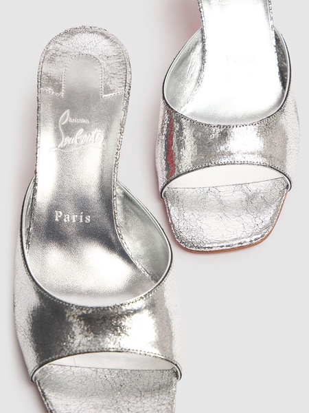 55mm Condora mirrored leather mules