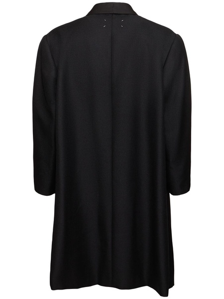 Wool & mohair twill coat
