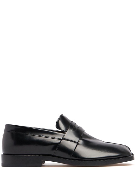 20mm Tabi brushed leather loafers