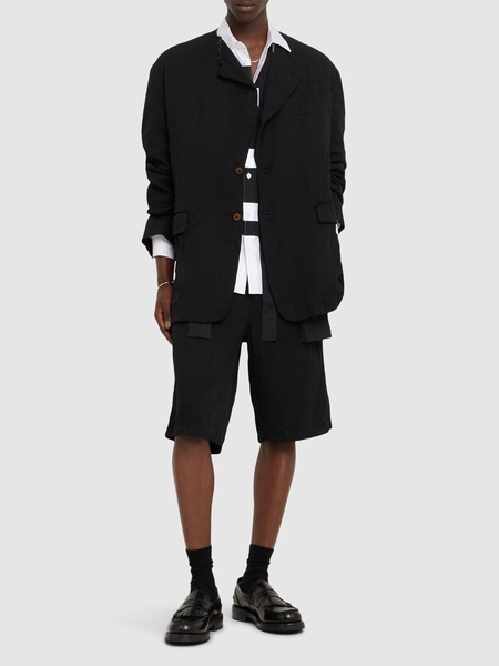 Oversize polyester blazer