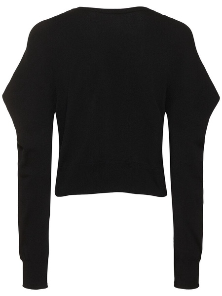 Four sleeved knitted cardigan