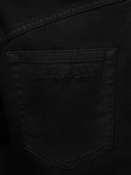 Regular cotton denim pants
