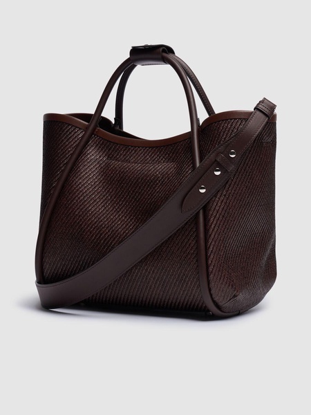 S Summer Marin raffia effect tote bag