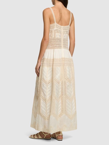 Acacia lace long dress