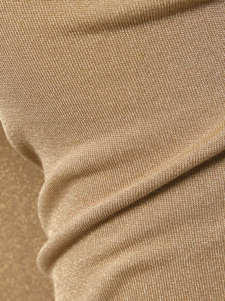 Jersey & lurex high rise pants